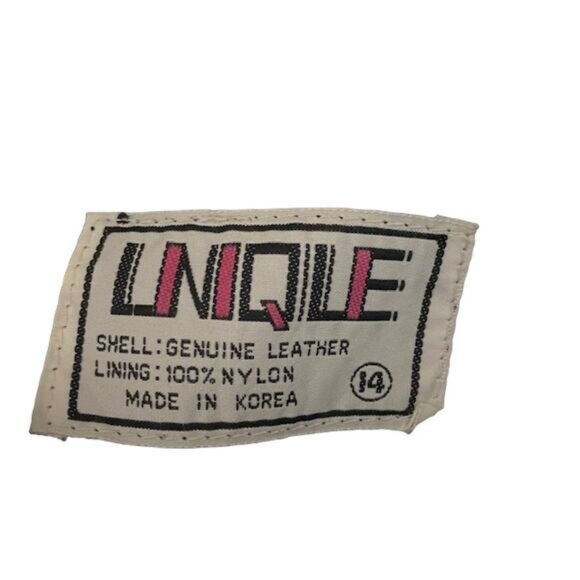 Unique Black Genuine Leather Pencil Straight Flirty Skirt Women Sz 14 VTG - Picture 6 of 6